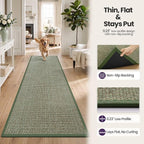 DEX Hallway Runner Rug 2'4''x12, Non Slip Rubber Backing Inside Entryway Carpet - Image 6