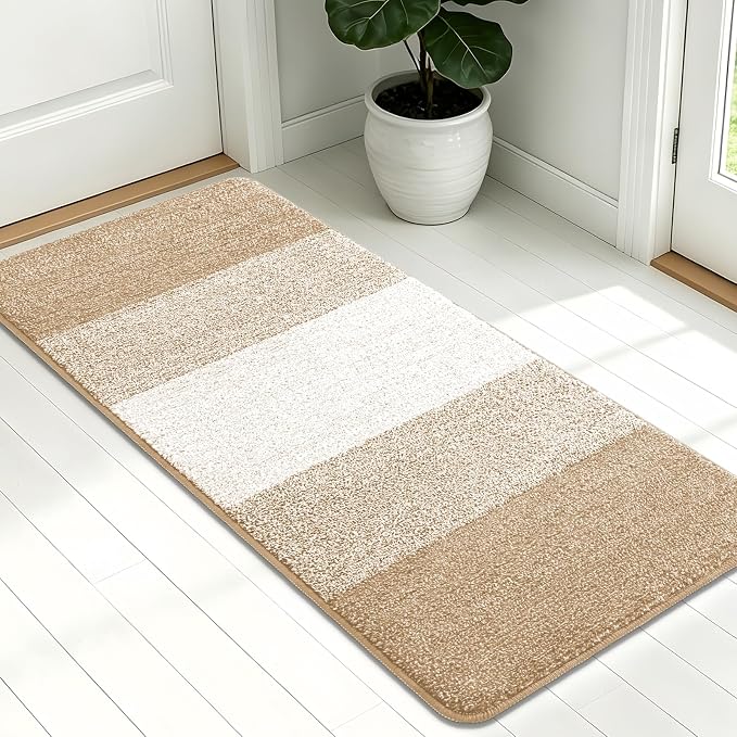 Kitinjoy Indoor Outdoor Door Mat, 54x24 Non-Slip Absorbent Dirt Trapper by Kitinjoy