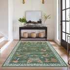 ROYHOME Mushroom Insect Area Rug 4x6 Green - Image 4