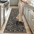 HEBE Washable Hallway Runner Rug 2'x 8' Non Slip Kitchen Rugs Runner, Low Pile - Image 9