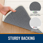 OLANLY Memory Foam Bath Mat 34x21, Super Soft Absorbent Bathroom Rugs, Quick Dry - Image 7
