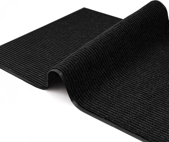 4 Pack Black Commercial Door Mat 3'x6' Heavy Duty Industrial Floor Mat - Image 9