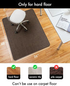 BARoyal Office Chair Mat for Hardwood Floor Under Desk Computer Rolling Chair - Image 3