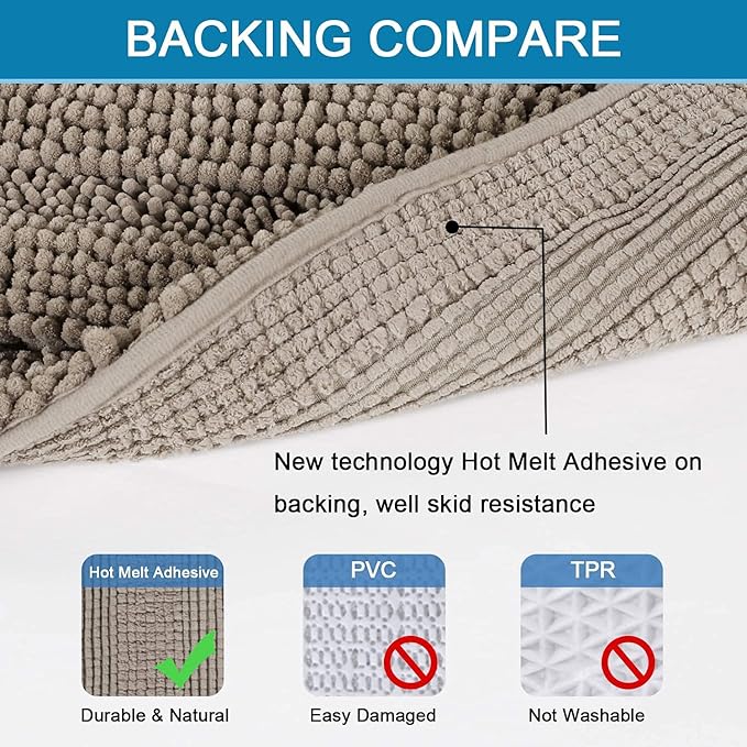 H.VERSAILTEX Bathroom Rugs Bath Rugs - Image 4