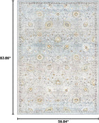 Lahome Flavie Boho Light Blue Area Rug 5x7 - Image 2