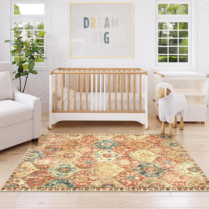 Lahome Moroccan Machine Washable Rugs - Image 6