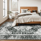 Moynesa Ultra-Thin Washable Area Rugs 8x10 Black and White Rugs - Image 7