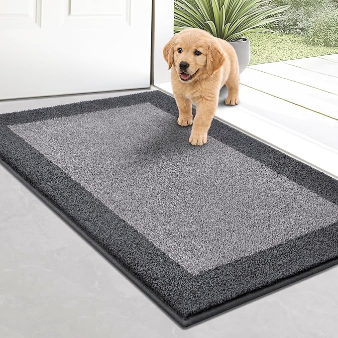 Indoor Door Mat 20" x 32", Washable Kitchen Rug, Non Slip Entryway Rug by Unknown