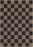 Lahome Checkered Easy Jute Living Room Rugs, 5x7 Black Dining Room Office Rug - Image 9
