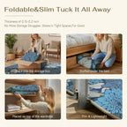 HUGEAR Floral Textured Weave Indoor Outdoor Area Rug 4X6 Washable High Traffic - Image 5