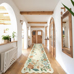 Lahome Floral Hallway Runner Rug Non Slip, Distressed Long Carpet - Image 3