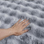 Gray Rabbit Plush Rug 2'x3', Fluffy Shaggy Area Rug - Image 6