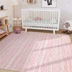 Nakagishi Pink Rugs for Bedroom Girls: 6x9 Washable Boho Large Neutral Cute - Image 7