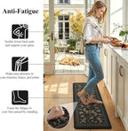 LEEVAN Cushioned Kitchen Mats for Floor 2 Piece, Anti Fatigue Mats for Kitchen - Image 3