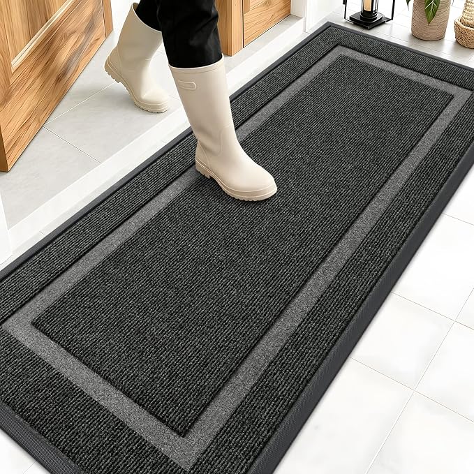 OLANLY Front Door Mat Indoor Outdoor Entrance, Waterproof All-Season, by OLANLY