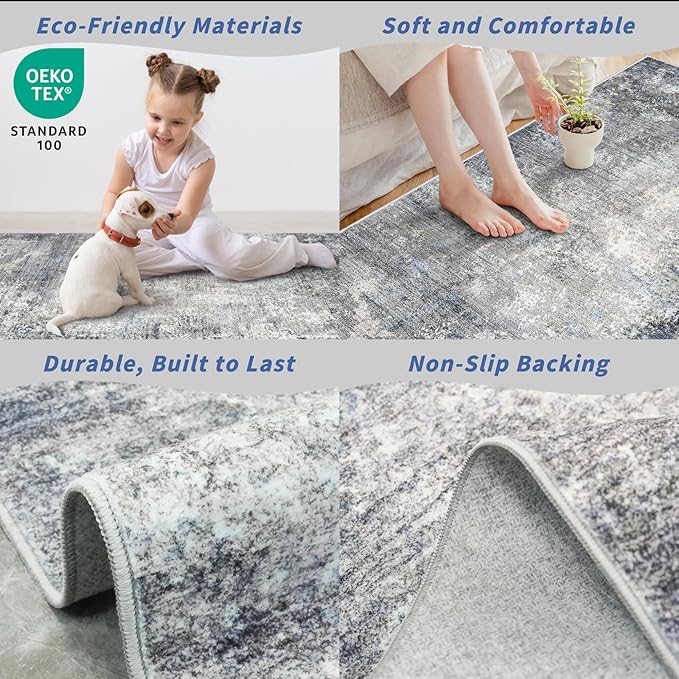 4x8 Rug Runner Non-Slip Washable – Large Indoor Door Mat - Image 5
