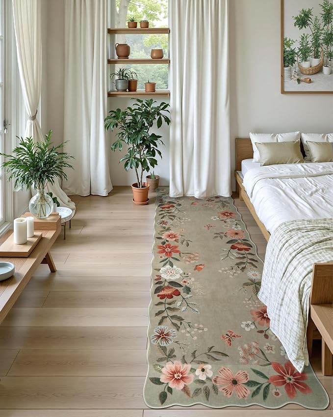 Lahome Floral Runners for Hallways, Soft Washable Runner - Image 3