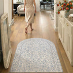 jinchan Zenith Blue Floral Area Rug - Image 6