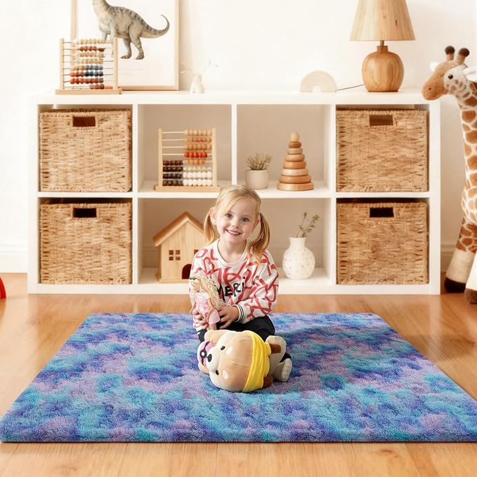 3x5 Rugs for Bedroom, Fluffy Area Rugs for Living Room, Small Fuzzy Shag Soft - Image 6