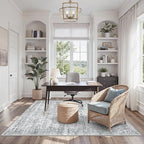 Soalmost Area Rugs 4x6 for Living Room, Vintage Washable Rugs for Dining Room - Image 4