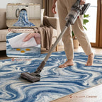 DMOYEST 9x12 Area Rug for Living Room:Washable Modern Neutral Abstract Rug - Image 4