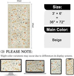 DUKINO 3x6 Washable Runner Rug, Low Pile Animal Print Non Slip Runner Rug - Image 2