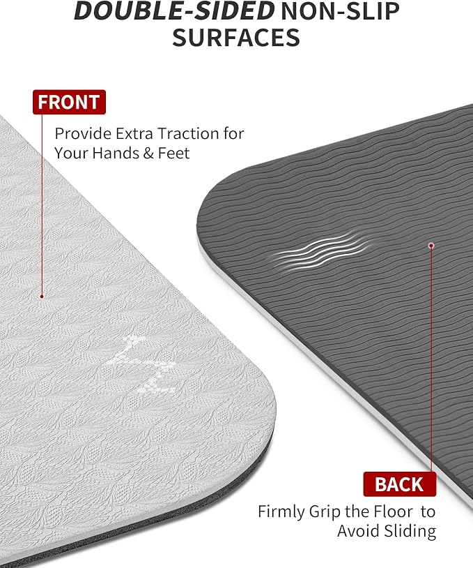CAMBIVO Yoga Mat 72" x 48" Large Workout Mat - Image 4