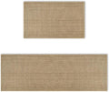 Artoid Mode Washable Non Slip Kitchen Rugs and Mats Set of 2, Rubber Backing by ArtoidMode