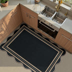 Easy Jute Black Front Door Mat, 2.6x4 Washable Entryway Rug Non Slip Small - Image 7