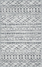 KUTA Washable Non-Slip Rugs for Entryway 2x3, Ultra Soft Vintage Geometric - Image 9