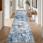 Washable Area Rug 3x14 Entryway Rug: Washable Modern Abstract Soft Thin Rug - Image 4