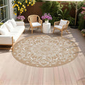 Pauwer Waterproof Outdoor Rug 8ft, Reversible Plastic Straw Patio Camping Rug by Pauwer