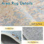5x7 Ft Area Rugs for Living Room, Soft Non-Slip Washable Rugs Modern Abstract - Image 4