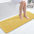 OLANLY Bathroom Runner Rugs 47x17, Extra Soft Absorbent Chenille Bath Rugs by OLANLY