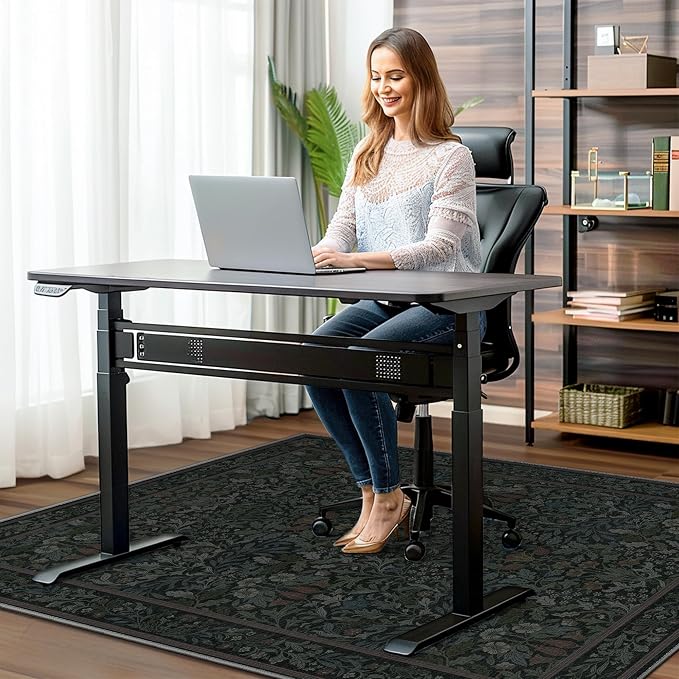 48"x60" Office Chair Mat for Hardwood Tile Floor, Under Desk Carpet Protector - Image 2