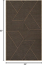 Lahome Enfys Modern Geometric Outdoor Easy Jute Rug, 3x5 Indoor Outdoor Rugs - Image 2