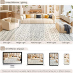 Nakagishi Area Rug Living Room Rugs: 6x9 Large Soft Machine Washable Boho - Image 9