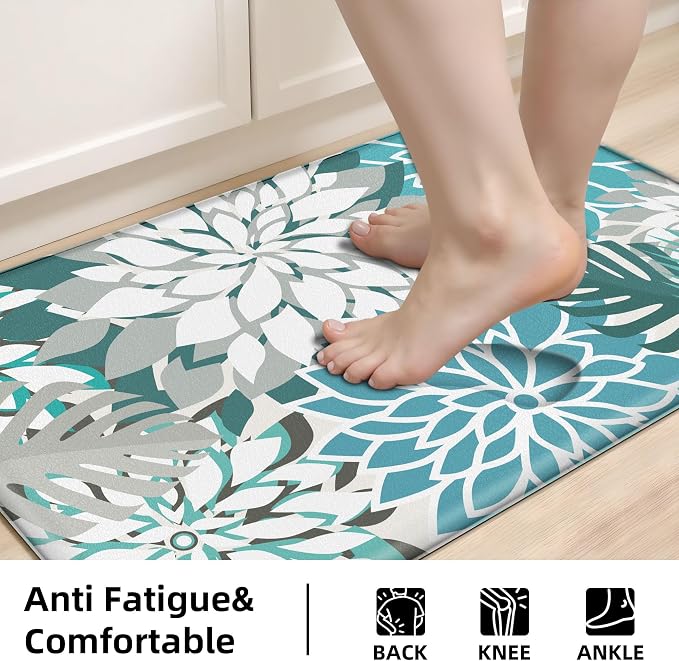 Arenarug Kitchen Mats for Floor 2PCS Cushioned Anti Fatigue Kitchen Mats - Image 4