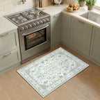 RELEANY Area Rugs Small 2'x3' Washable Non-Slip, Floral Vintage Distress - Image 2