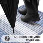 Kitinjoy Indoor Outdoor Door Mat, 71x24 Non-Slip Absorbent Dirt Trapper - Image 2