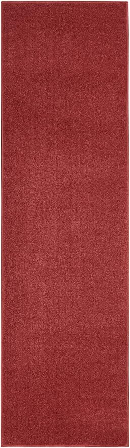 Nourison Home Nourison Essentials Brick Red 2'2" x 7'6" Area Rug - Image 7