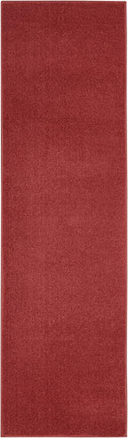 Nourison Home Nourison Essentials Brick Red 2'2" x 10' Area Rug - Image 6