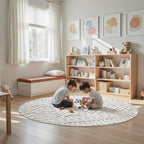 Miukiki Round Rugs 8ft Washable Moroccan Circle Rug - Image 8