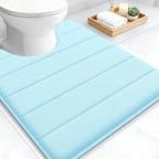 OLANLY Memory Foam Toilet Rugs U Shaped 24x20, Super Soft Absorbent Contour by OLANLY