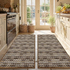 Kitchen Rugs Sets of 2-Non Slip Kitchen Mats by BSICPRO