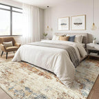 6x9 Area Rugs Washable Rug: Large Abstract Modern Soft Stain Resistant Indoor - Image 4
