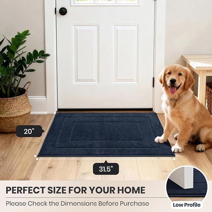 PURRUGS Dirt Trapping Door Mat 20" x 31.5", Non-Slip/Skid Machine Washable - Image 8