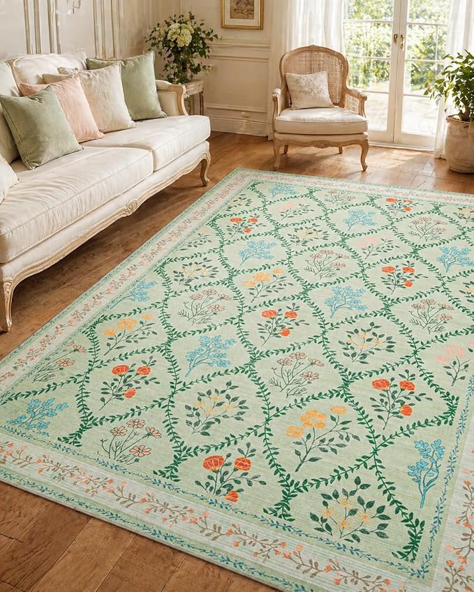 YIHOUSE Washable 8x10 Area Rugs by YIHOUSE