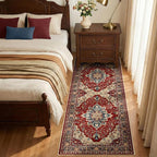 RELEANY Area Rugs Runner 2'x6' Washable Non-Slip, Floral Vintage Distress - Image 3