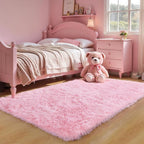 KICHOWUA Area Rug 5x7 Pink Fluffy Shag – Ultra Soft Plush Fuzzy Washable - Image 7
